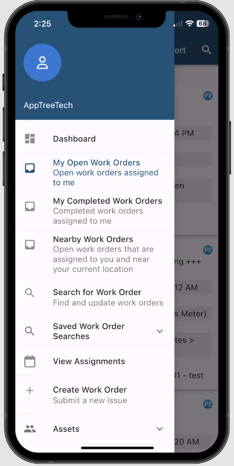 screenshot of Maintenance Connection